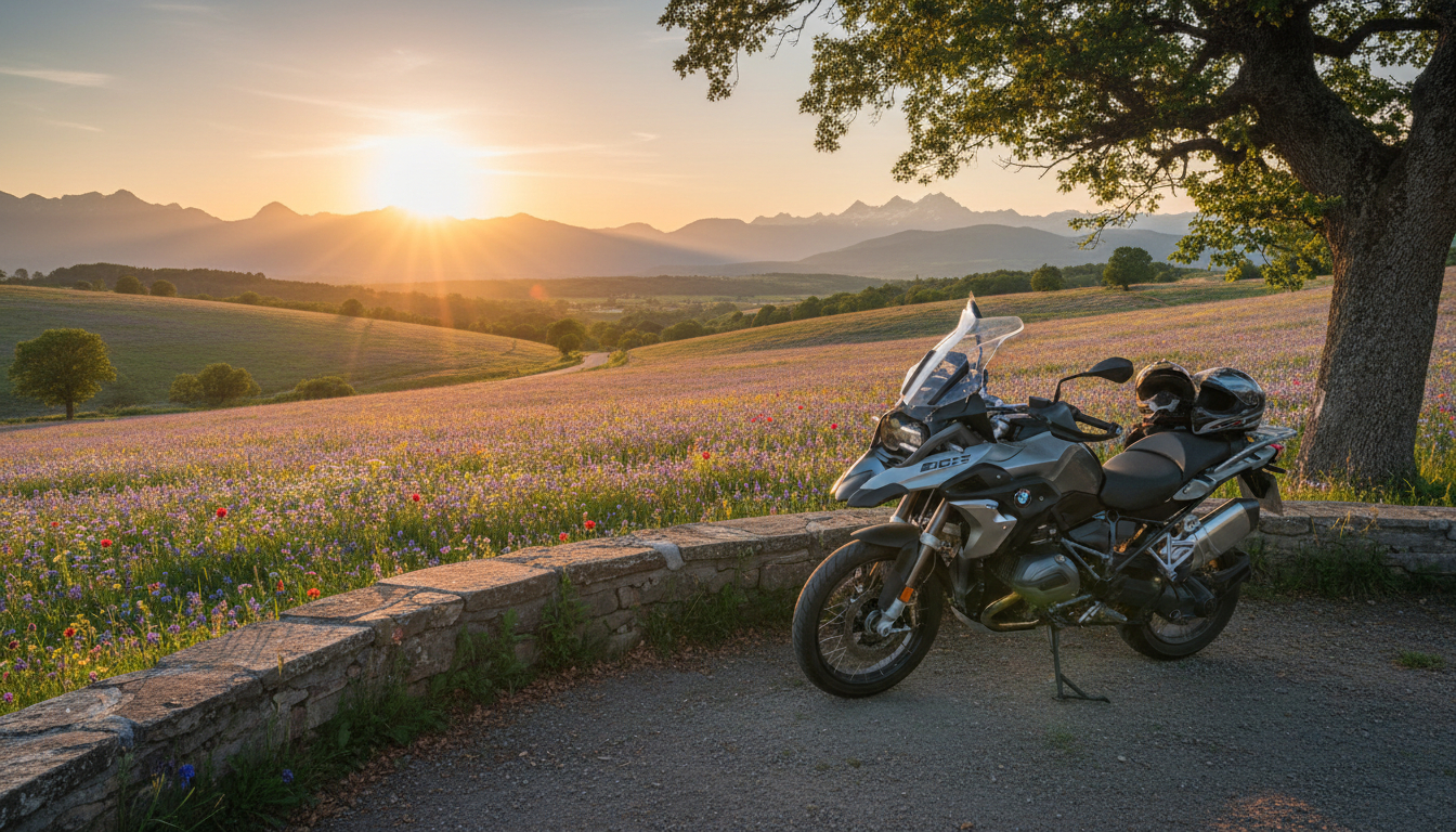 organiser-un-road-trip-moto-romantique-entre-fleurs-et-paysages-en-europe