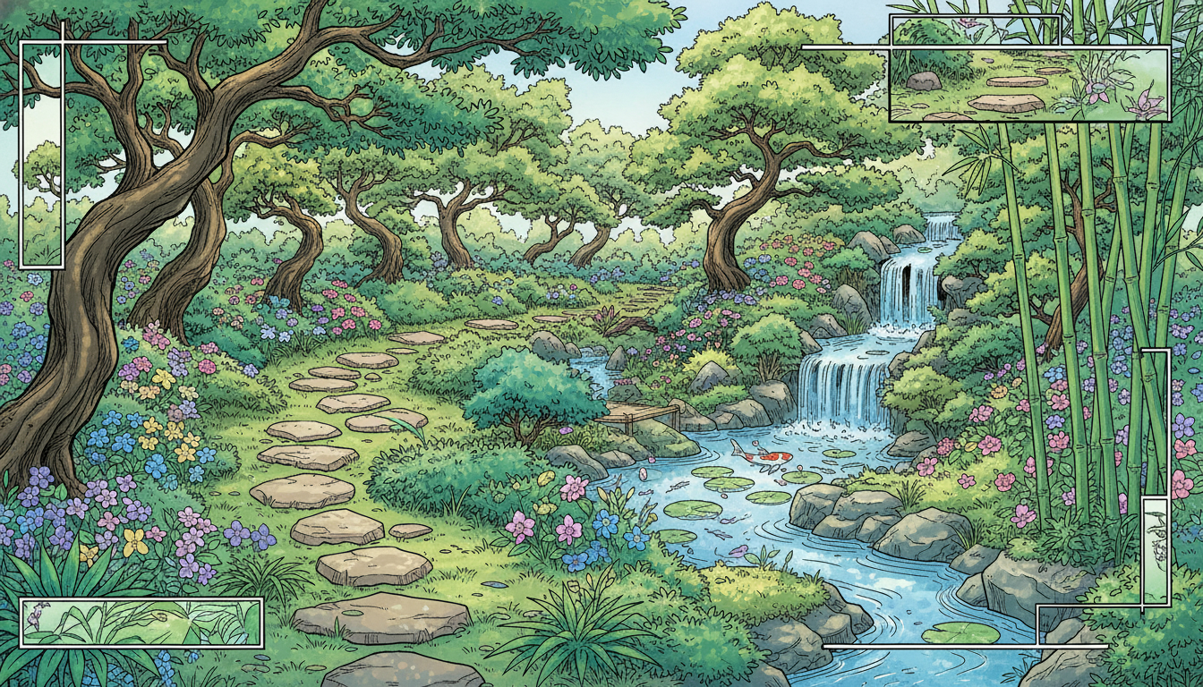 illustrations-de-jardins-et-espaces-verts-dans-les-mangas-et-bandes-dessinees