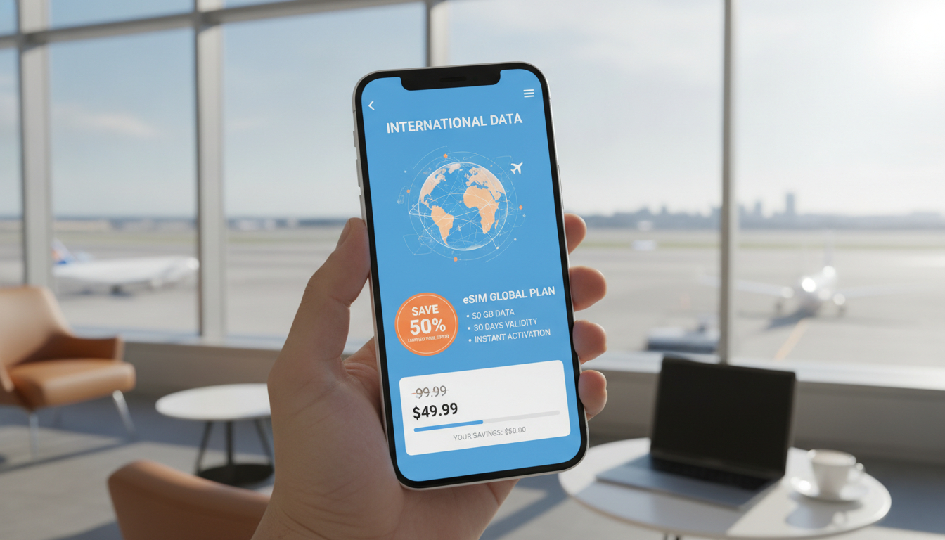 Codes promo eSIM — payer moins cher sa data en voyage