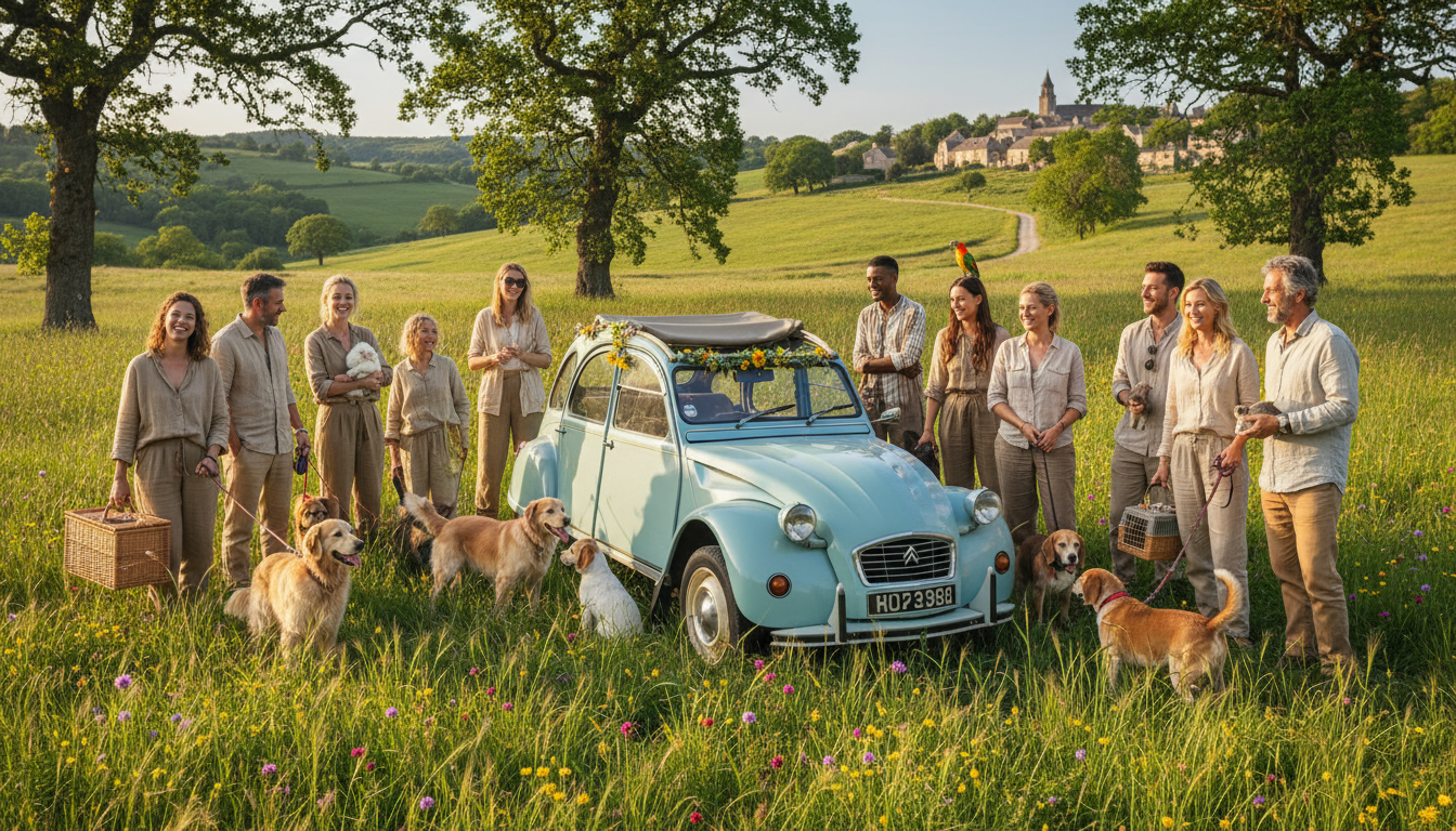 organiser-une-sortie-de-club-2cv-avec-animaux-de-compagnie