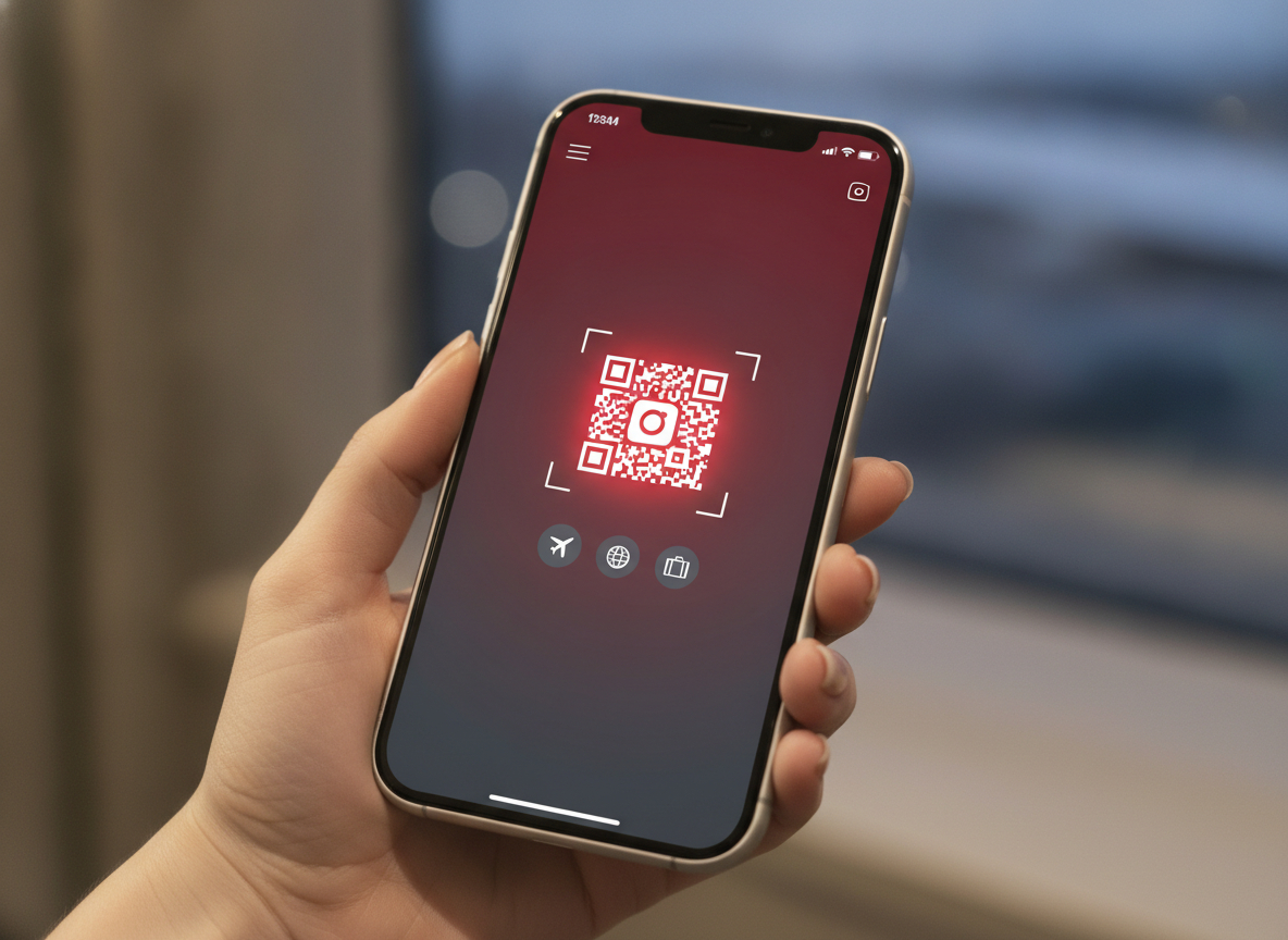 Setting up and activating an eSIM by QR code on a smartphone