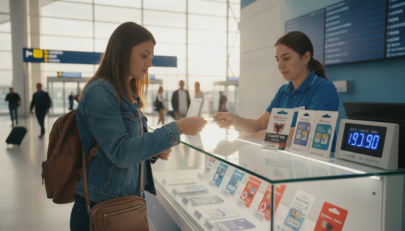 acheter-carte-sim-albanie-aeroport