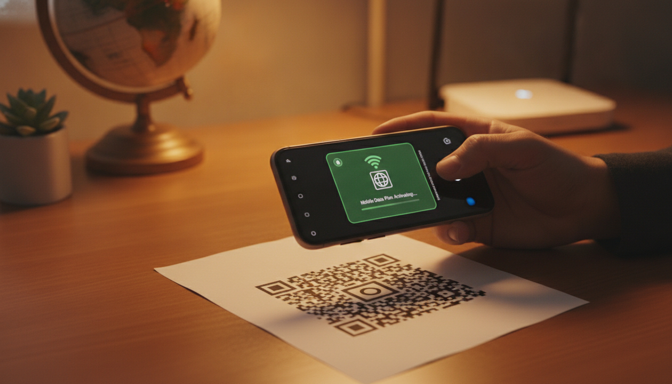 Eine eSIM per QR-Code auf dem Smartphone einrichten und aktivieren