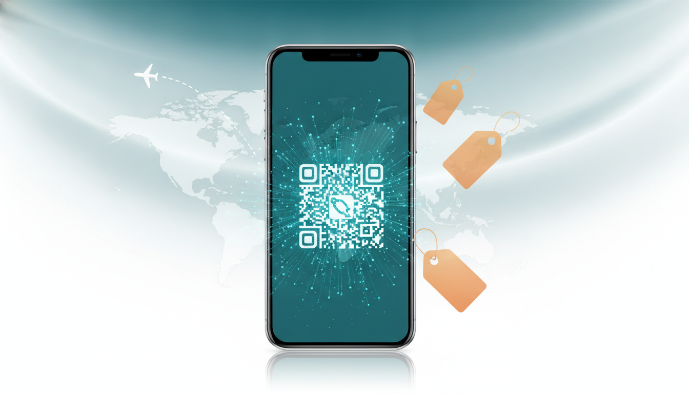 eSIM mit QR-Code und Datensignal – günstig surfen auf Reisen