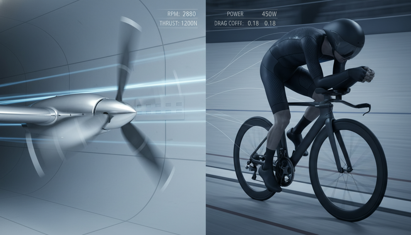 comparatif-performances-helices-avions-legers-et-optimisation-cycliste