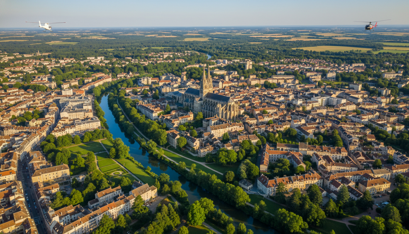visite-touristique-de-bourges-en-avion-leger-et-helicoptere