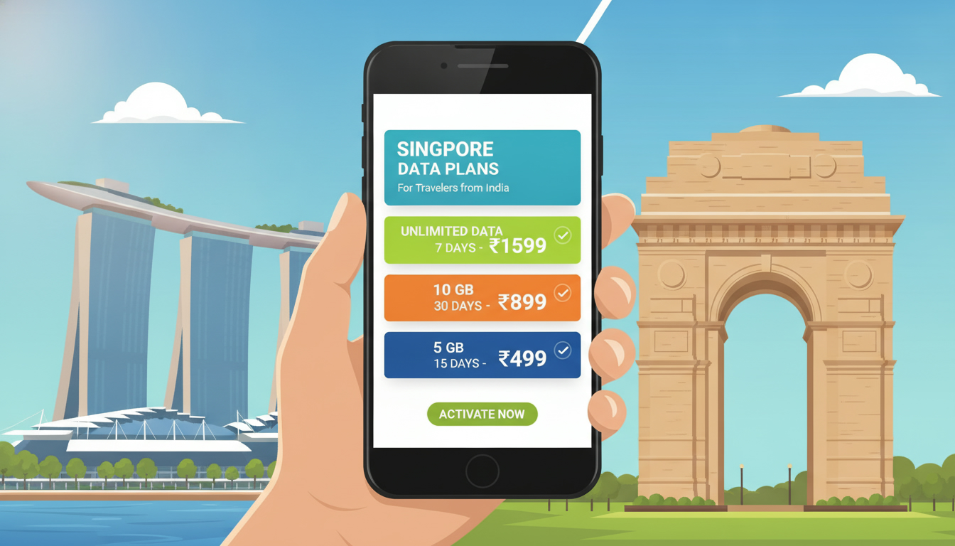 best-esim-data-plans-for-international-travelers-from-india-to-singapore