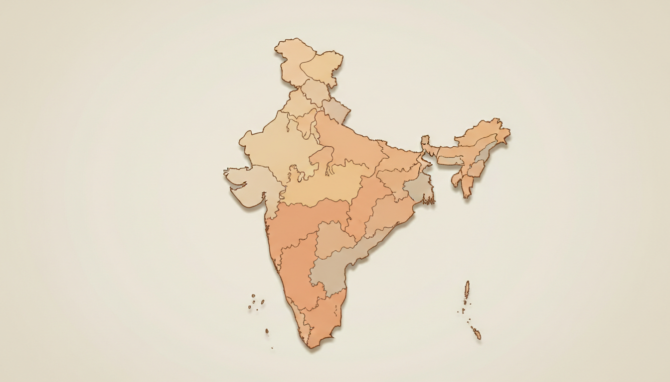 india-country-outline-map