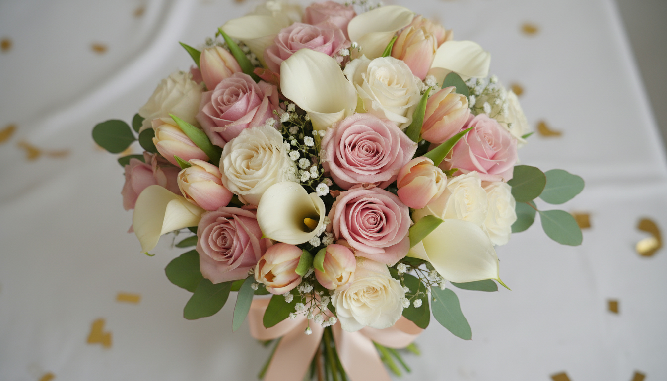 Illustration florale pour Comment choisir un bouquet de fleurs anniversaire femme en 2026