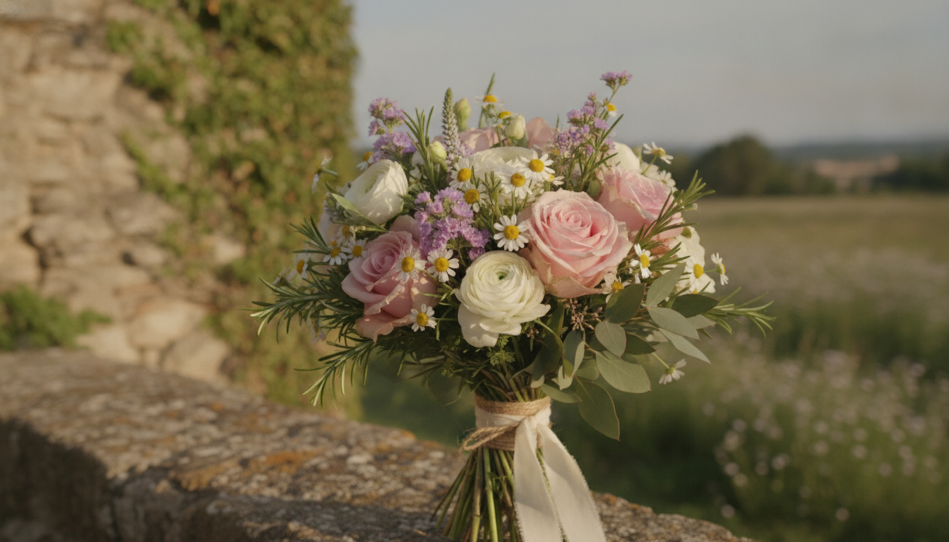 Illustration florale pour Conseils pour choisir et entretenir un bouquet de fleurs fraîches en Occitanie