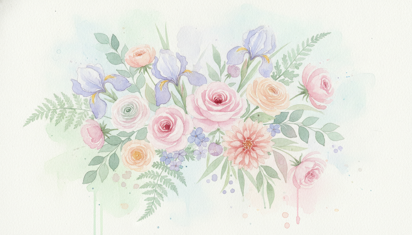 bouquet-fleurs-aquarelle