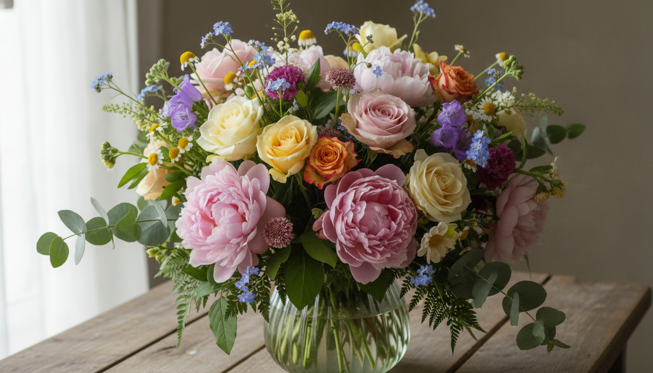 Illustration florale pour Bouquets fleurs photos : idées fraîches pour vos compositions 2026