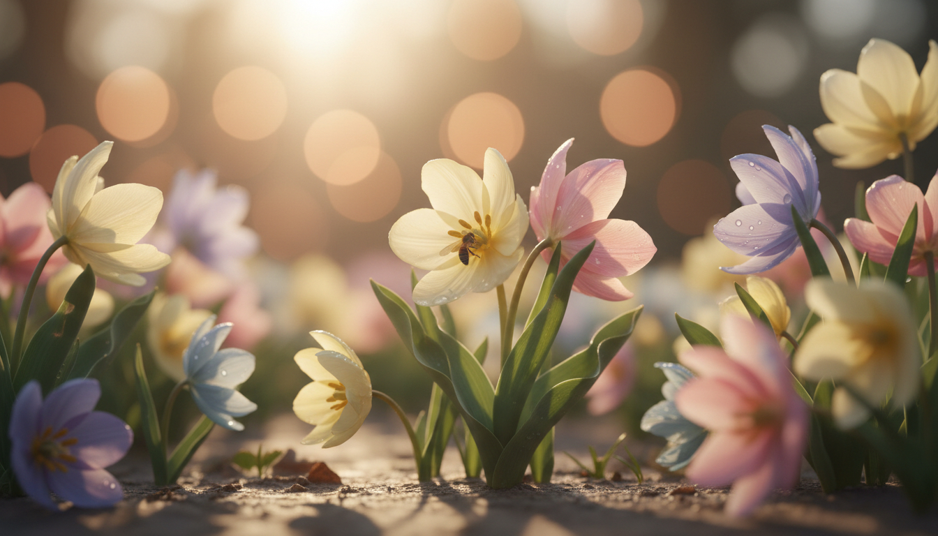 Illustration florale pour C'était le temps des fleurs : savourer la beauté éphémère