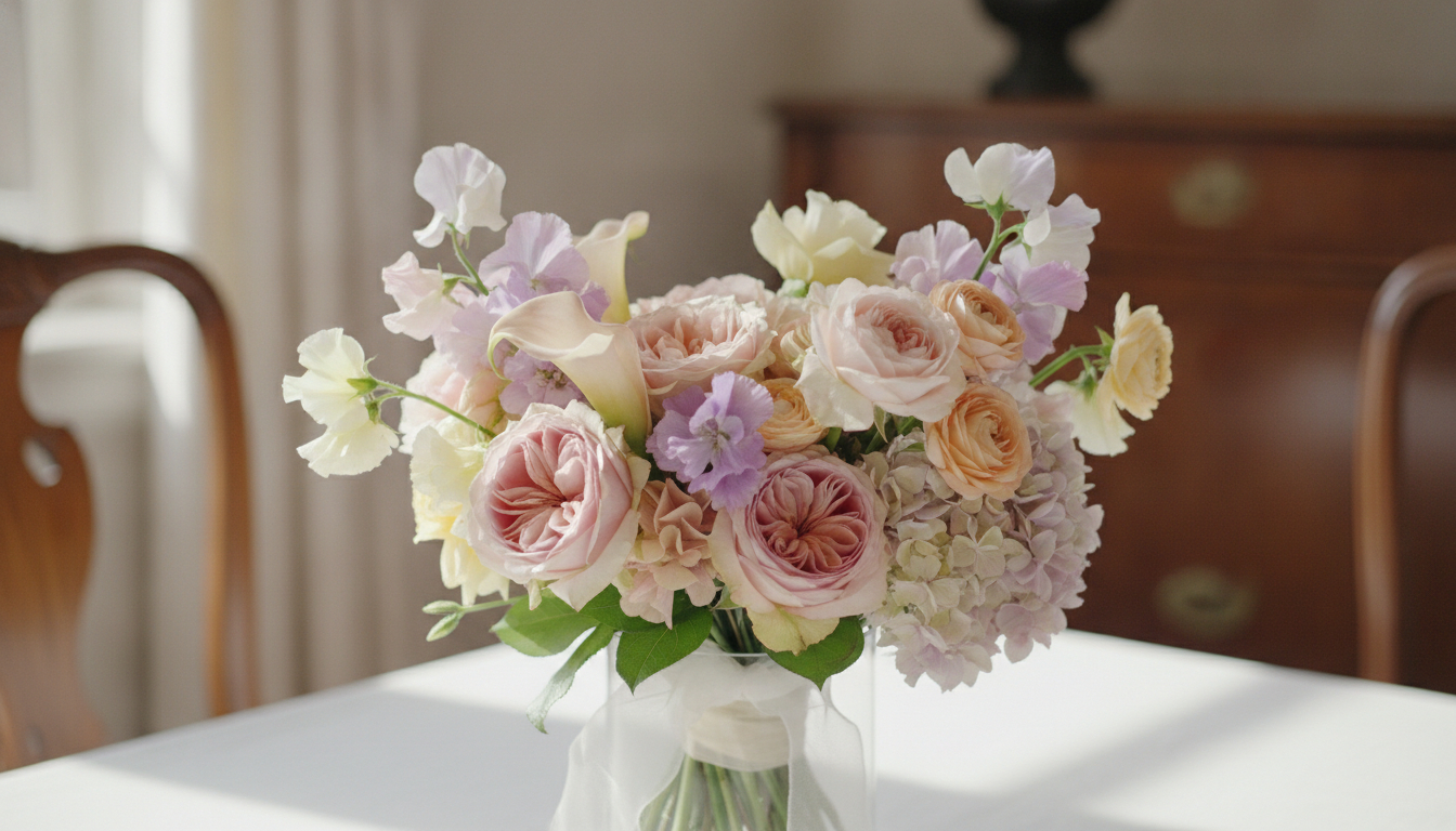 Illustration florale pour Comment choisir un bouquet de fleurs pour une occasion spéciale en 2026