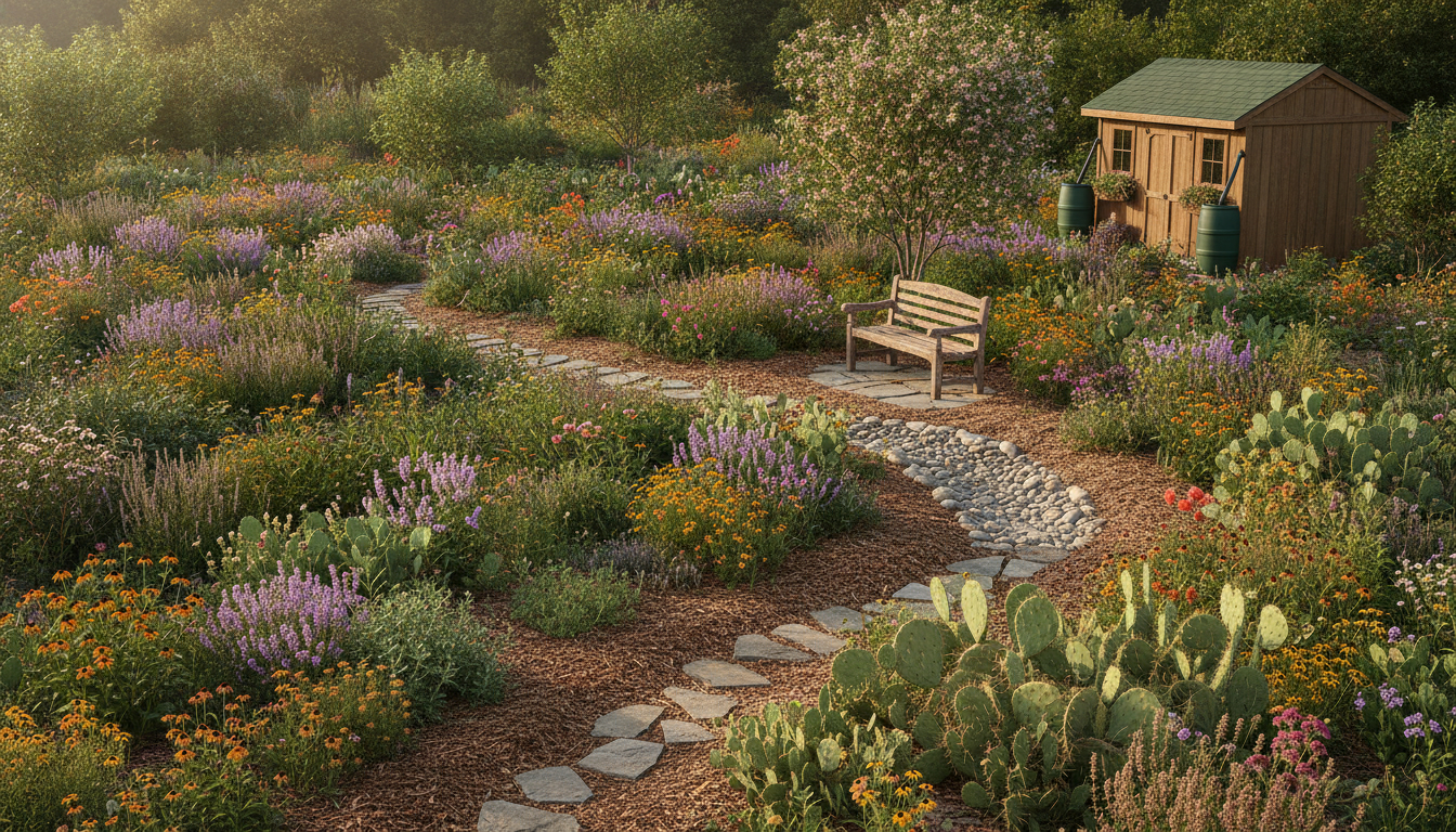 Illustration florale pour Comment choisir des fleurs pour un jardin durable et facile à entretenir en 2026