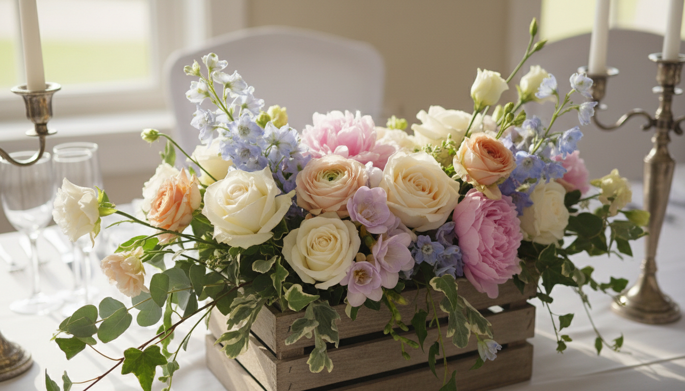 Illustration florale pour Créer la composition de fleurs pour un mariage harmonieux en 2026