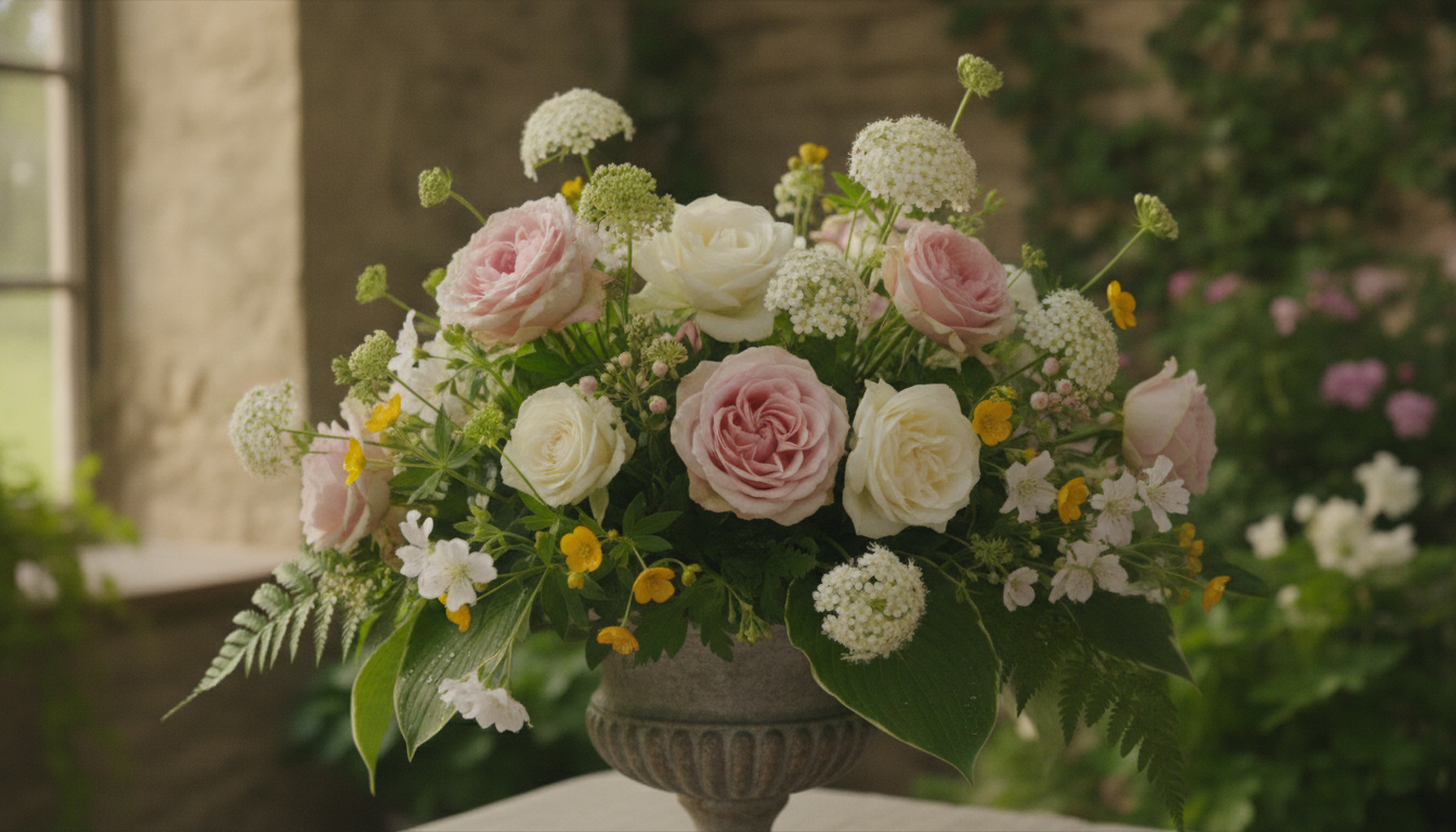 Illustration florale pour Composer une composition florale avec fleurs locales pour événements à Bourges