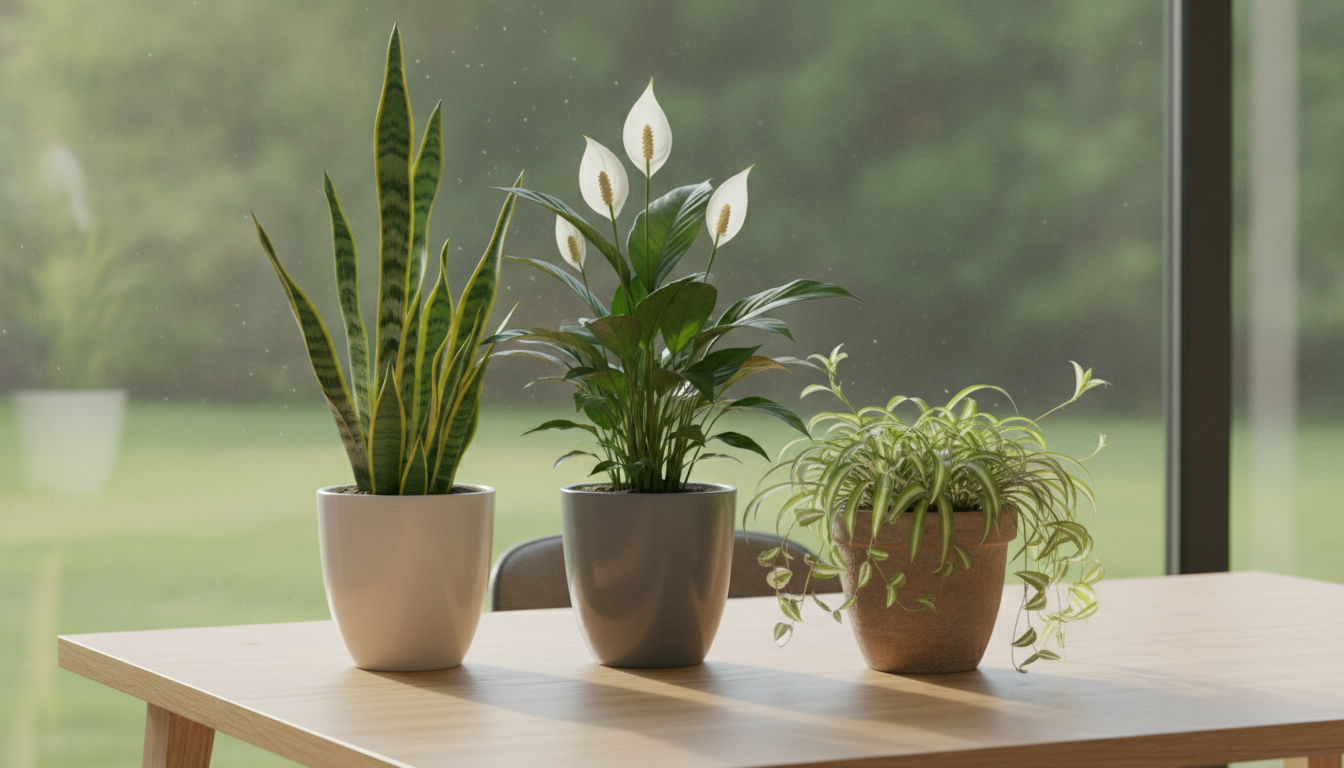 Illustration florale pour Quelle composition florale pour améliorer la qualité de l'air intérieur en 2026