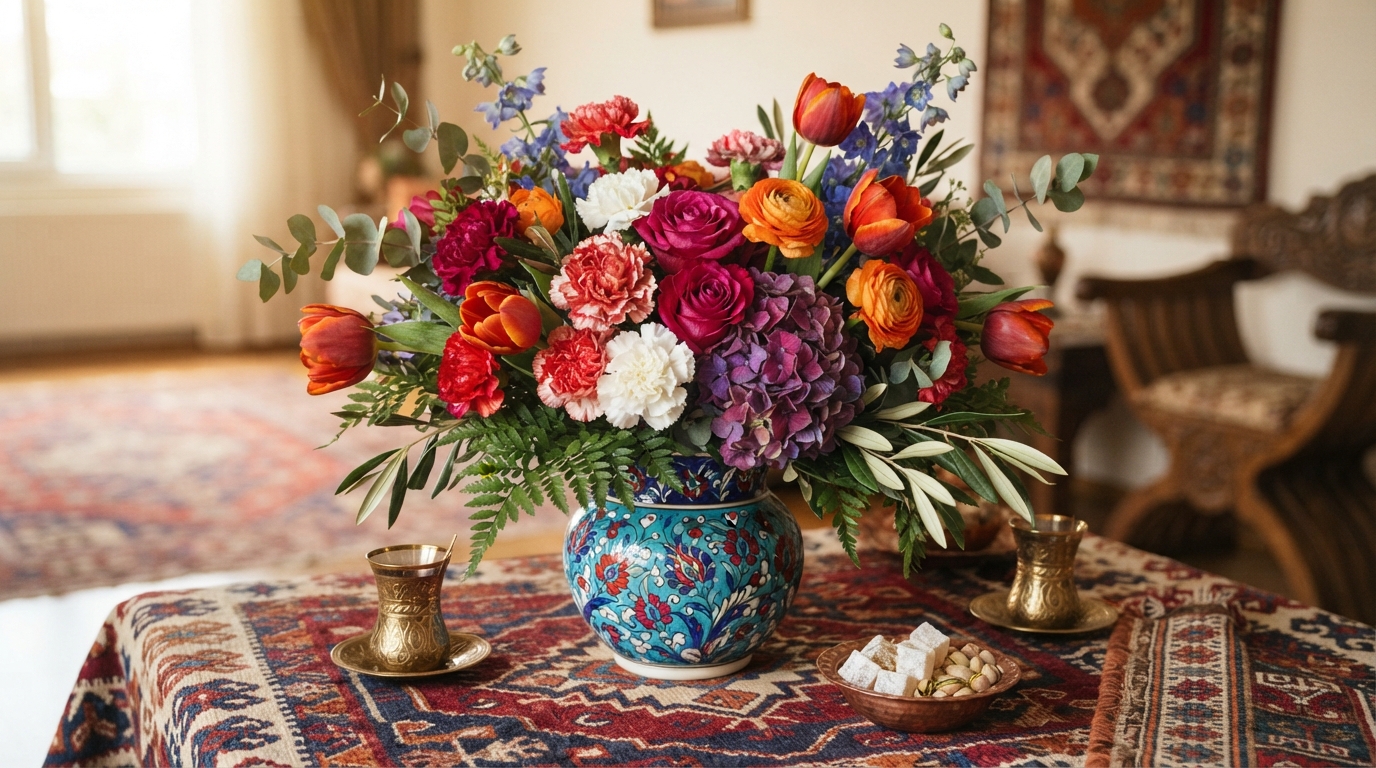 Illustration florale pour Compositions florales originales pour accueillir en Turquie en 2026