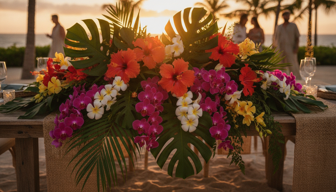 Illustration florale pour Comment choisir fleurs fraîches et décoration florale pour voyages exotiques en 2026