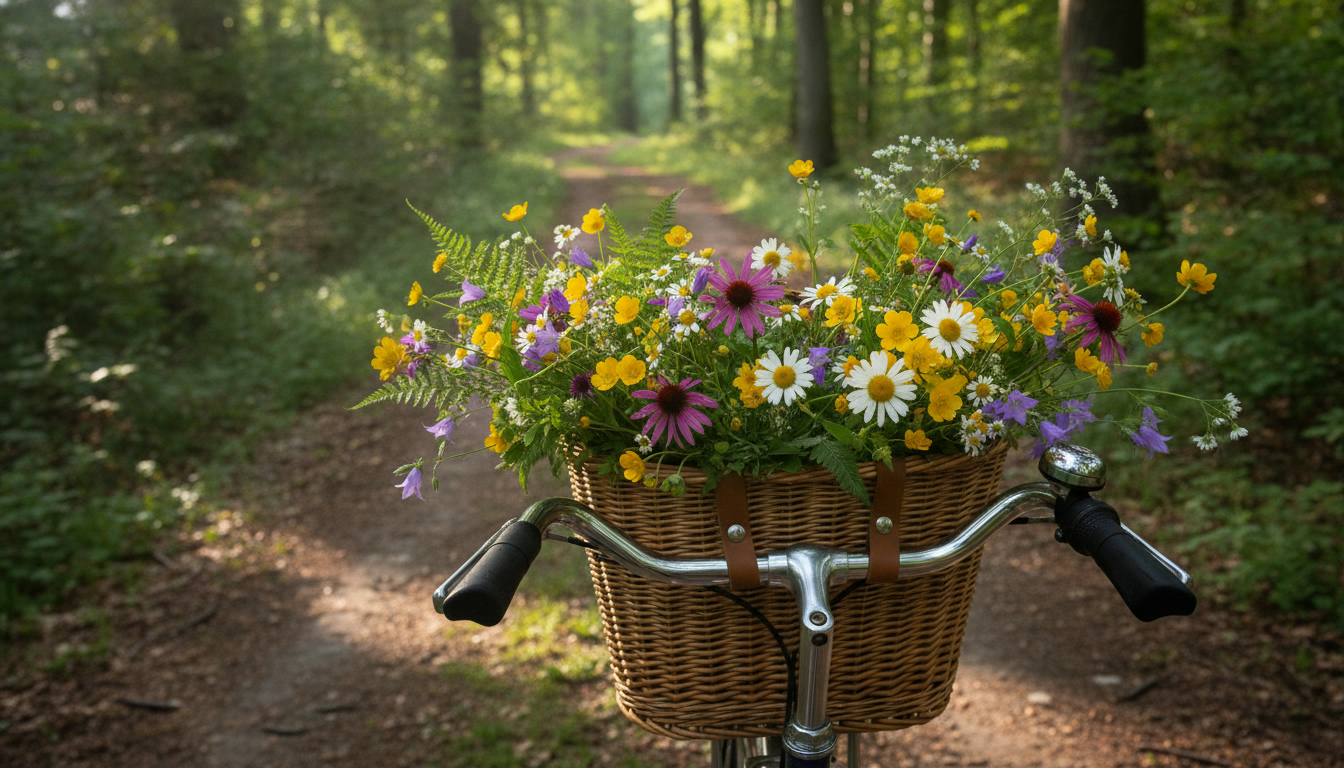 Illustration florale pour Choisir et entretenir des fleurs fraîches pour cyclistes en 2026