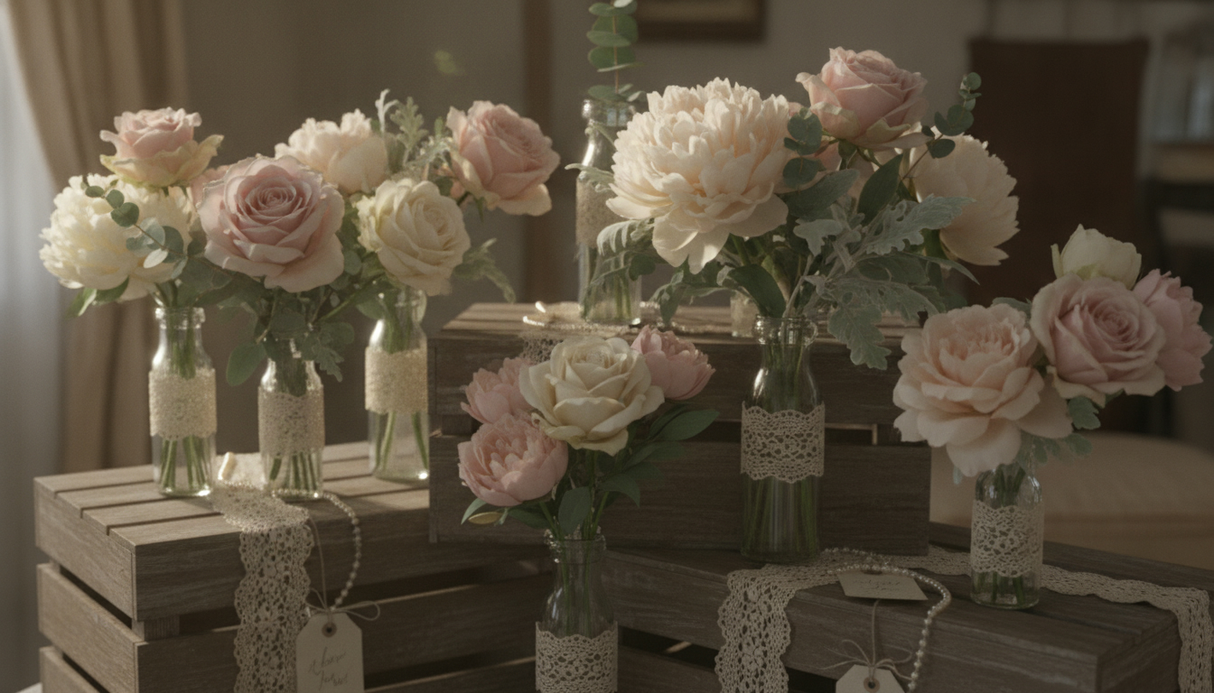 Illustration florale pour Idées de décoration florale vintage pour mariage et événement familial 2026