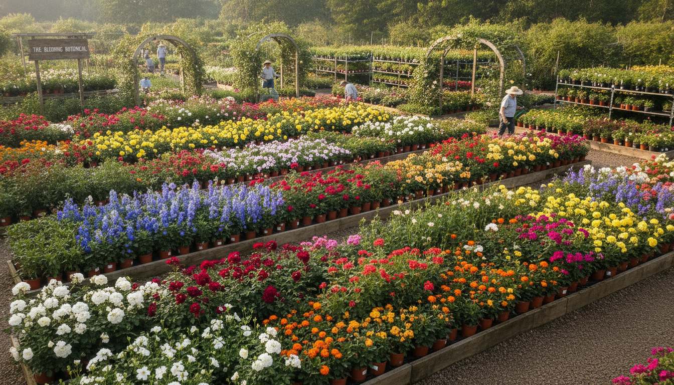 Illustration florale pour Comment choisir une pépinière fleurs de qualité en 2026