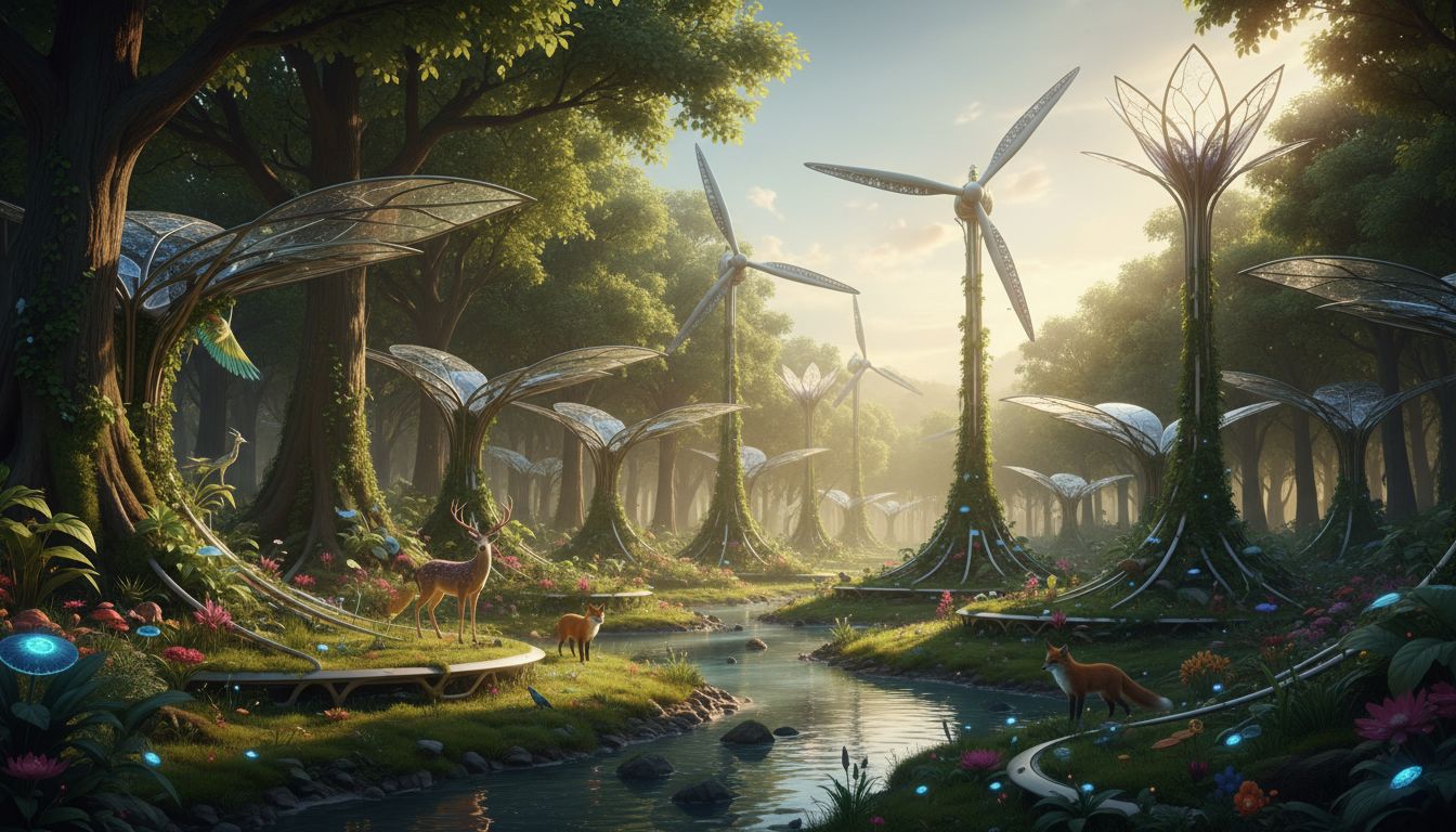 Illustration florale pour Comment intégrer technologie et nature dans votre quotidien en 2026