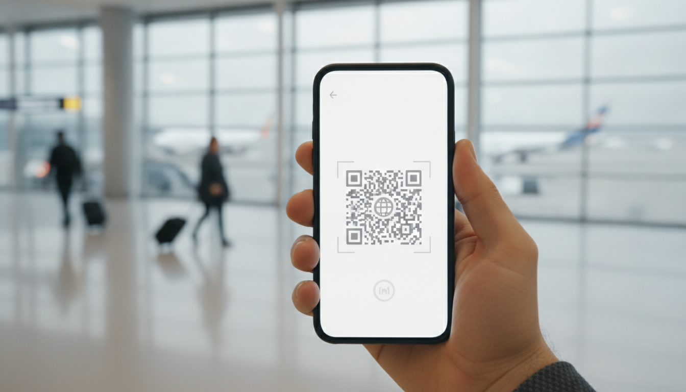Smartphone affichant un écran d'activation eSIM avec une réduction promotionnelle