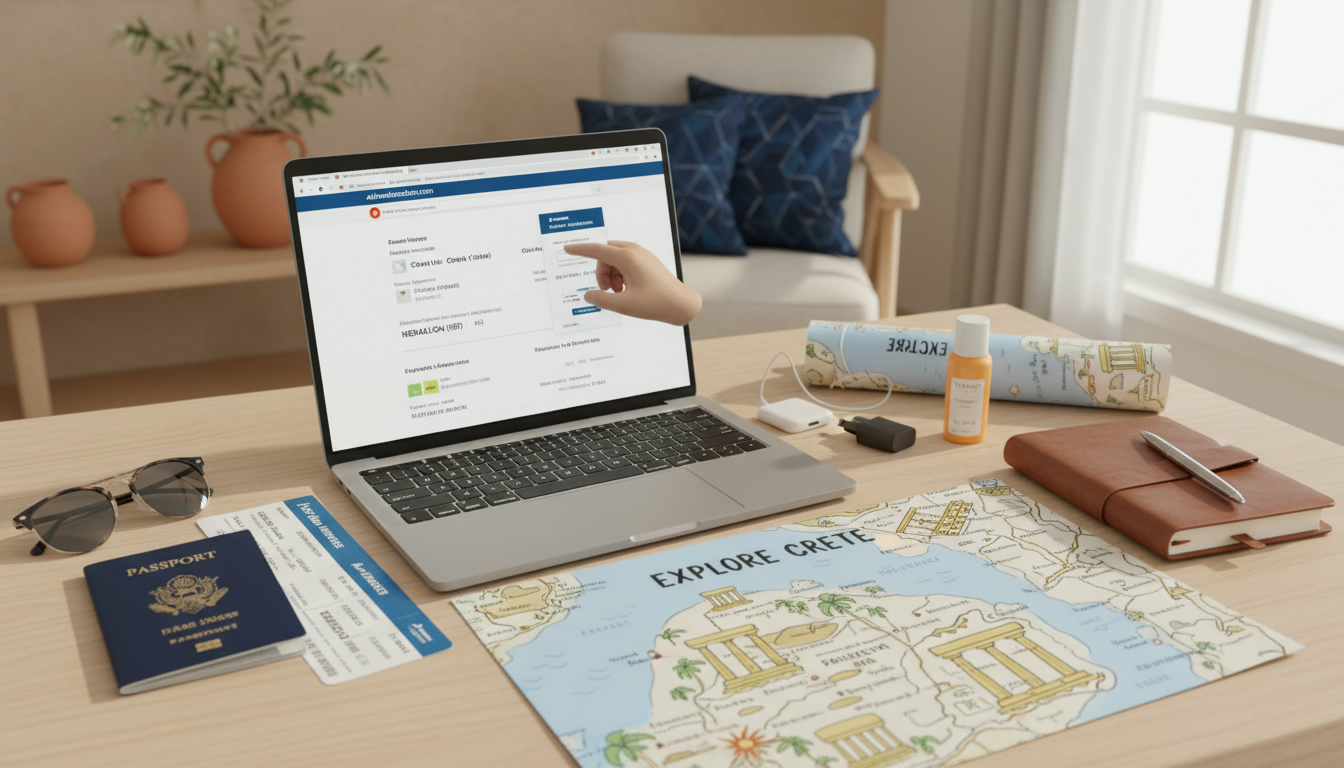 Comment préparer son vol pour un voyage en Crète avec airlineslocation.com en 2026