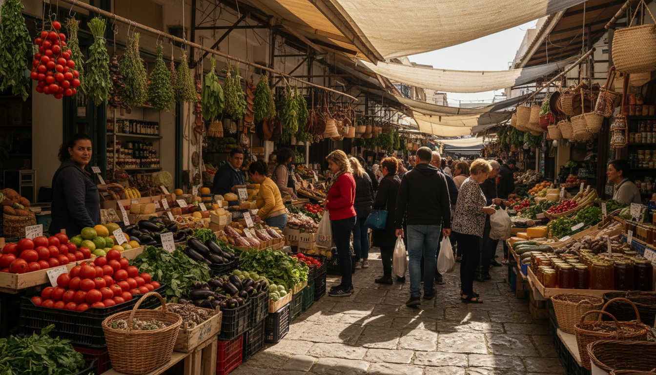Marché d’Héraklion : où acheter des produits locaux en 2026