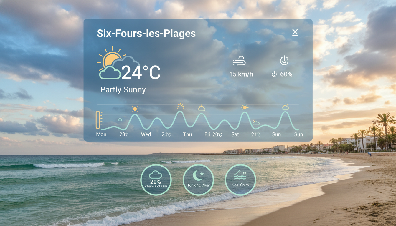 Consultez la météo détaillée pour Six-Fours-les-Plages en 2026