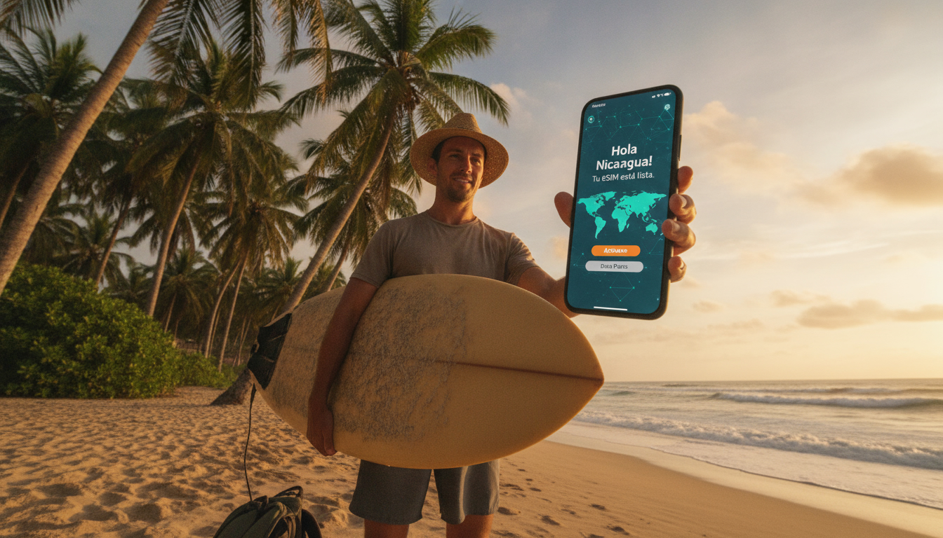 preparer-un-voyage-surf-au-nicaragua-avec-une-esim-pour-rester-connecte